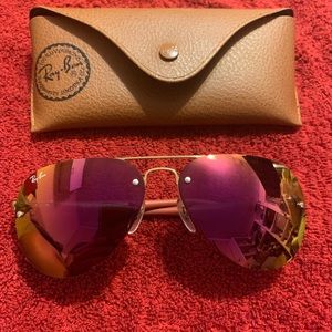 Ray Ban pink women sunglasses. New